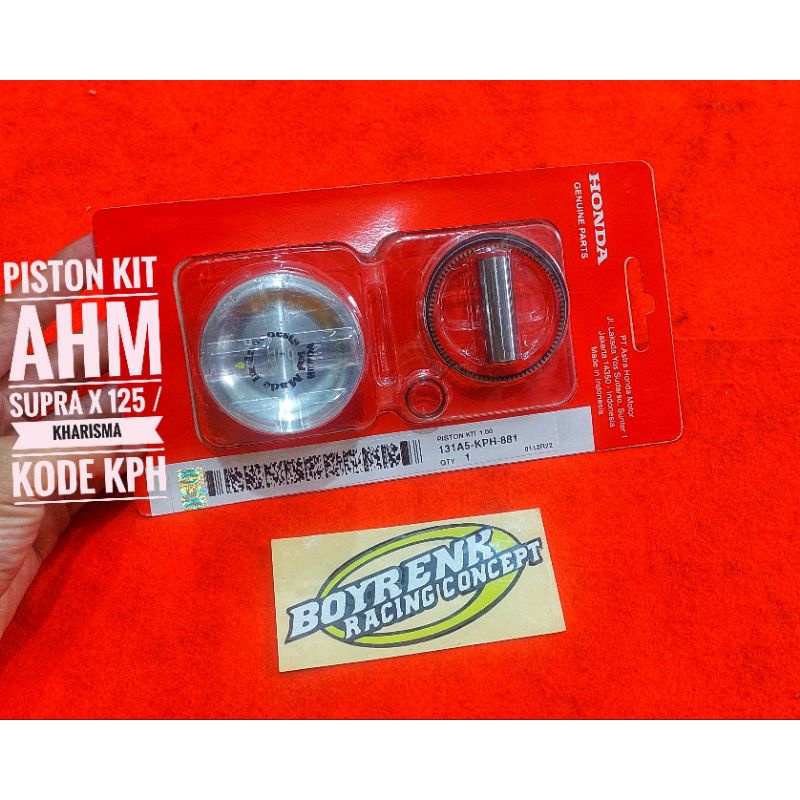 PistonKit KHARISMA KARISMA SUPRA X 125 KPH OVZ STD,50,100 AHM ORI-BOYRENK RACING