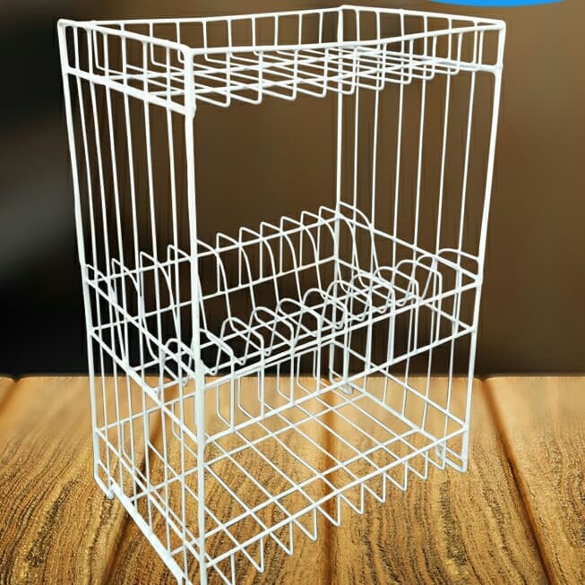 Rak Piring Besi RPK Regina Susun 3 Serbaguna Knockdown - Rak Piring Knockdown RPK 03