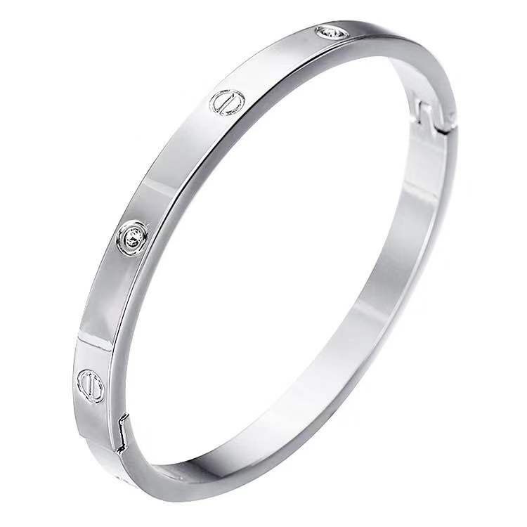 Gelang Tangan Titanium aksesoris Energi Magnetik Om Mani Padme Hum Untuk Wanita