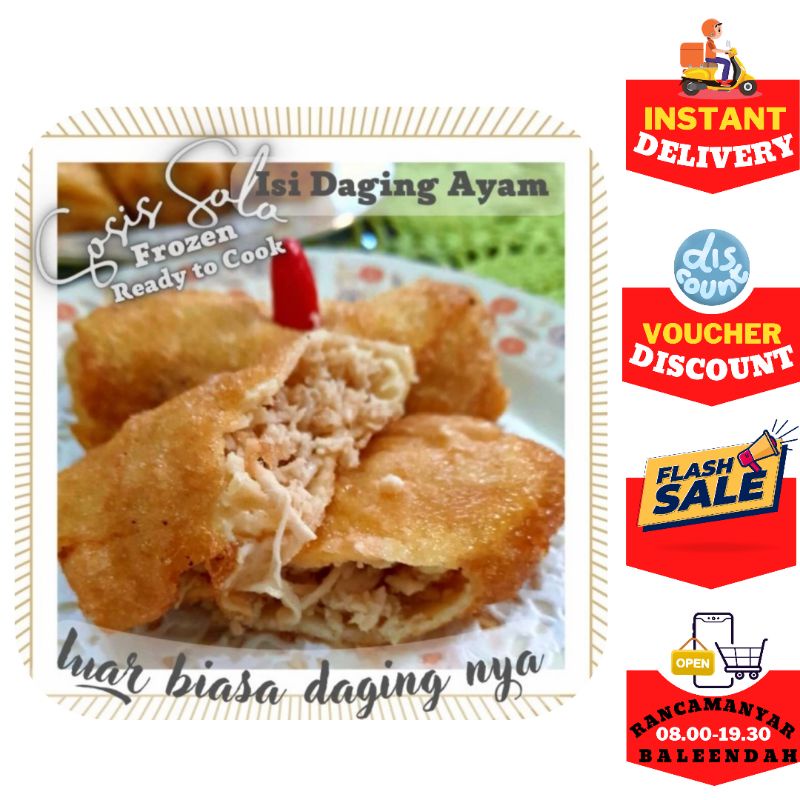 

Sosis Solo FROZEN BEKU Isi Daging Ayam Enak Halal Beku 200 Gr Isi 4 Siap Masak Goreng