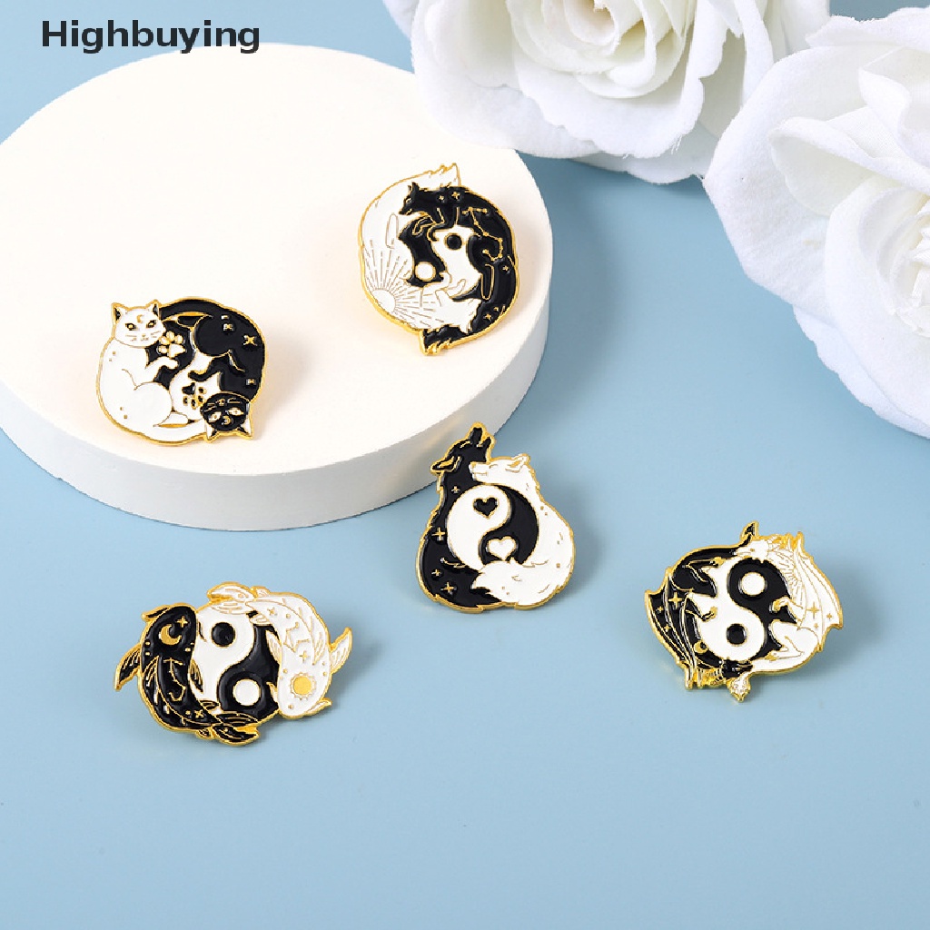 Bros Pin Enamel Bentuk Kartun Hewan Tai Chi Bahan Alloy Untuk Hadiah Glory