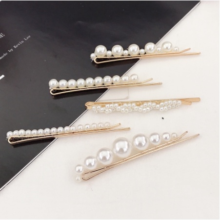 [SET ISI 2PC] Jepit Rambut Korean Hairpin Mutiara - Jepit Rambut Poni Mutiara - Mutiara Pearl Hairpin - Aksesoris Rambut Wanita