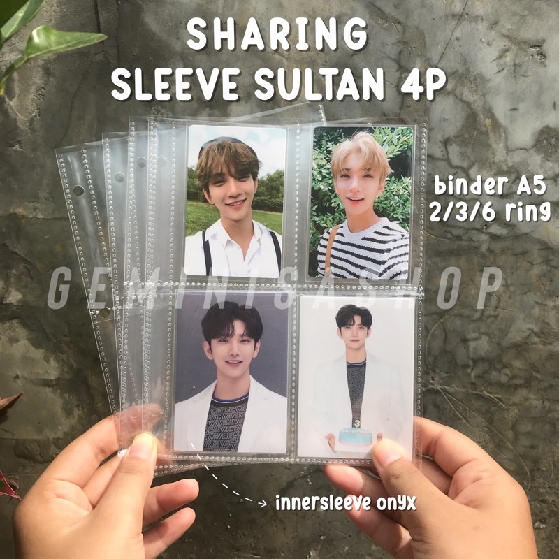 [READY] Sleeve 4P / 8P Sultan Page Binder A5 (2/3/6 ring) Photocard
