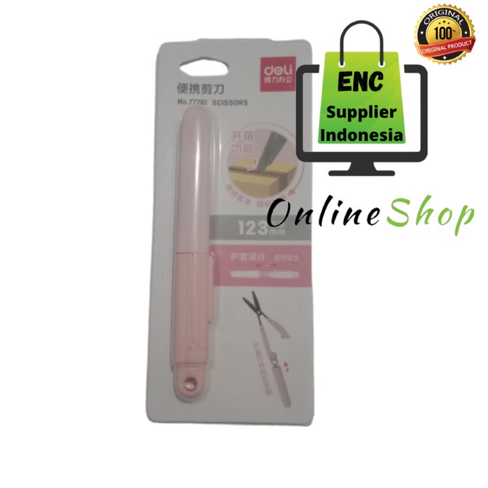 

Kusus Hari Ini Deli Portable Scissors Warna Pink Biru No.77761 Gunting Saku Per Pcs Hemat