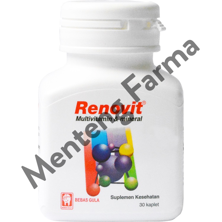 Renovit 30 Kaplet - Suplemen Multivitamin Lengkap, Menjaga Imun Tubuh