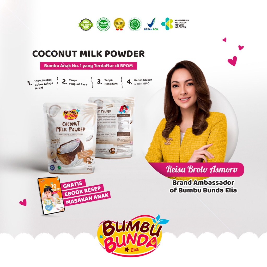 BUMBU BUNDA ELIA COCONUT MILK POWDER - SANTAN MPASI - BB BOOSTER MPASI