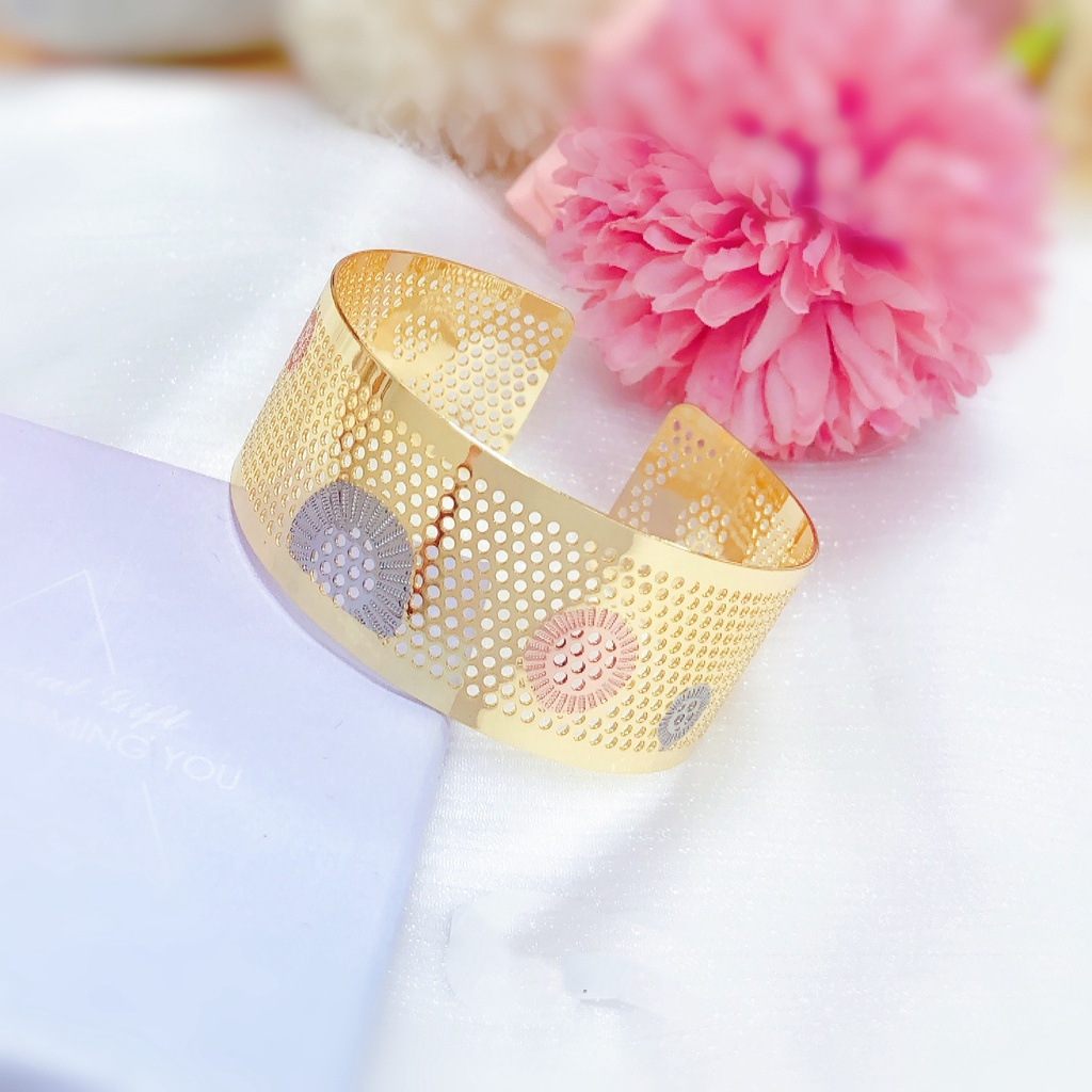 Gelang Titanium Kombinasi Perhiasan Fashion F21-24
