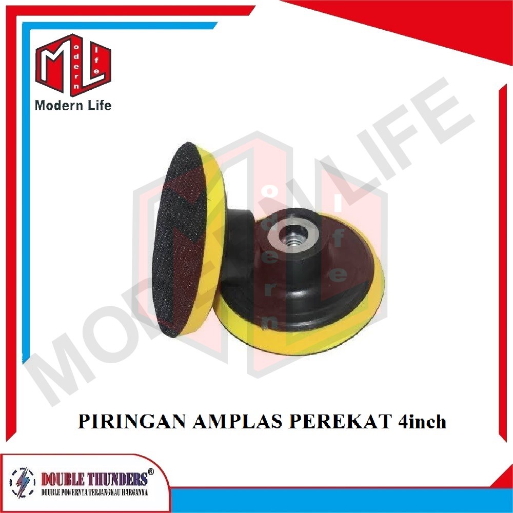 Tatakan Piringan Amplas Perekat Velcro 4&quot; inch