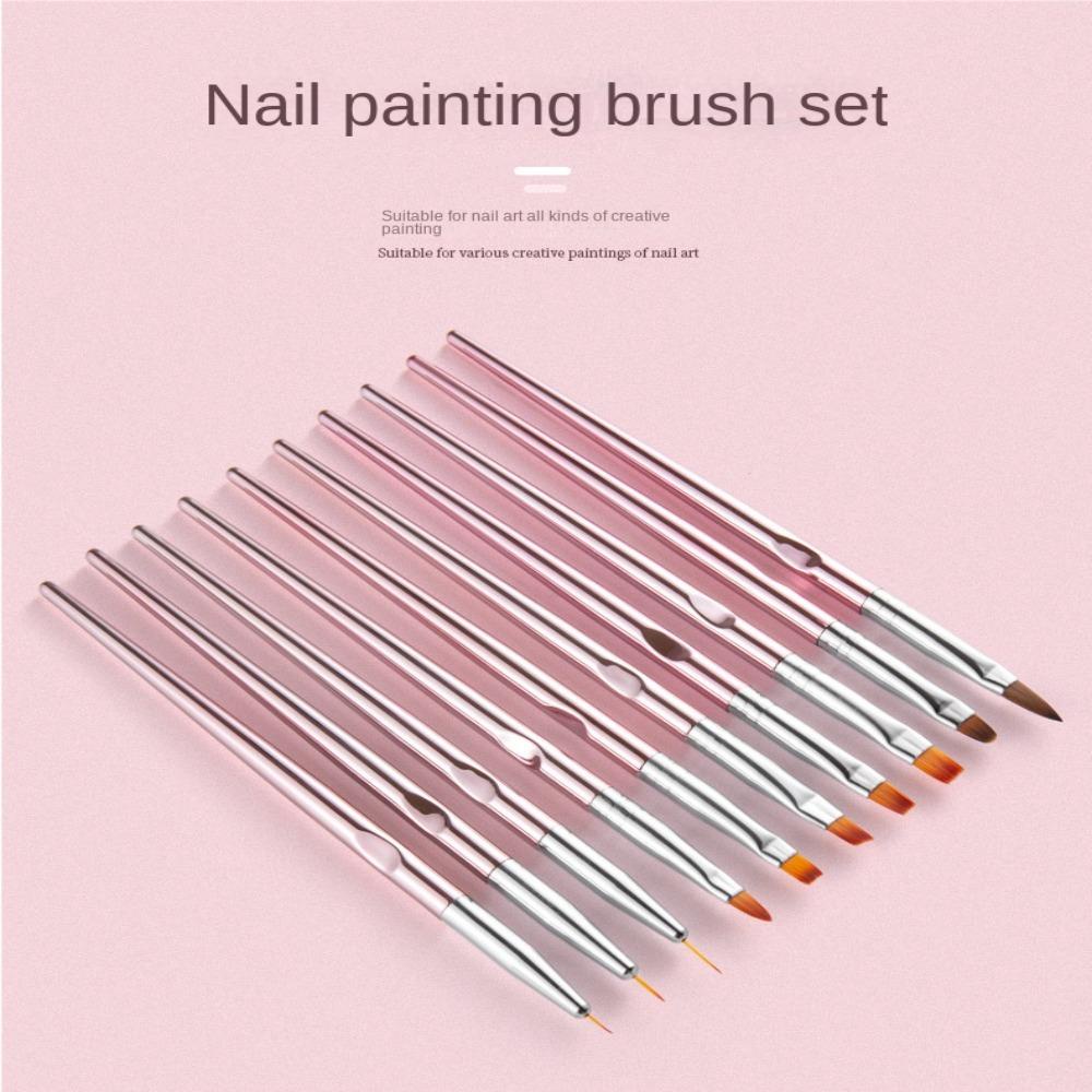 Solighter Nail Art Brush Acrylic Alat Manikmanik Menggambar Pena Manicure Brush