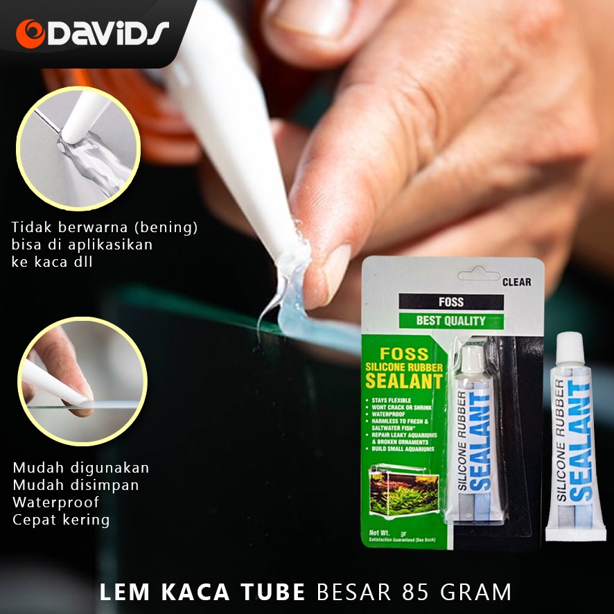 Lem kaca aquarium silikon sealant tube besar