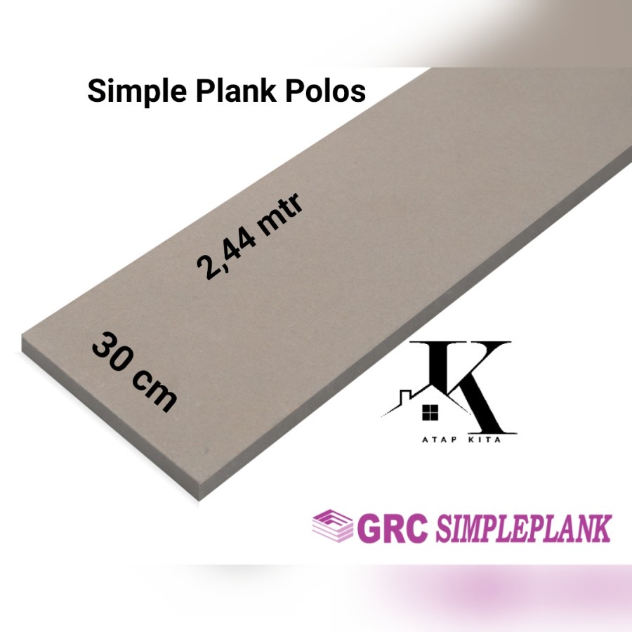 Simple Plank Grc Polos 30 cm / Lisplank Polos / Lisplank Grc