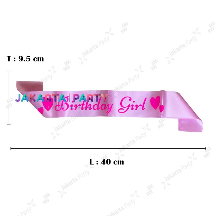 Selempang Birthday girl / Sash Birthday girl / Slempang Birthday