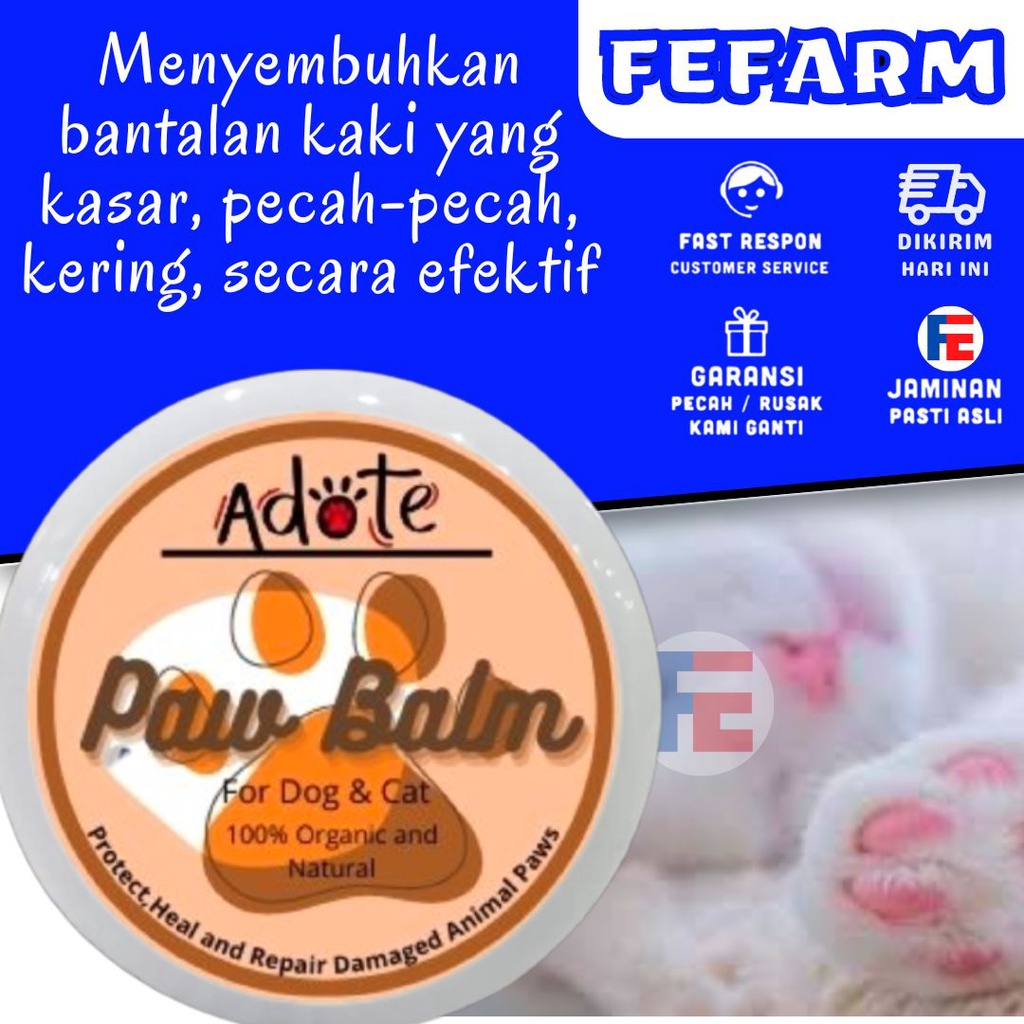 PAW NOSE BALM Pelembab Kucing Anjing untuk Tapak Kaki Paw Elbow Kucing Anjing