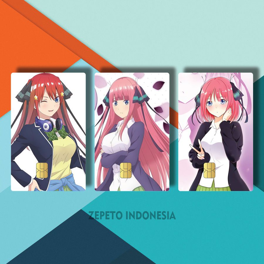 GARSKIN CARD AESTHETIC FOTO ANIME NINO NAKANO GOTOUBUN 20NOH/JVHYB/ CASING ATM CUSTOM ANIME NINO NAK