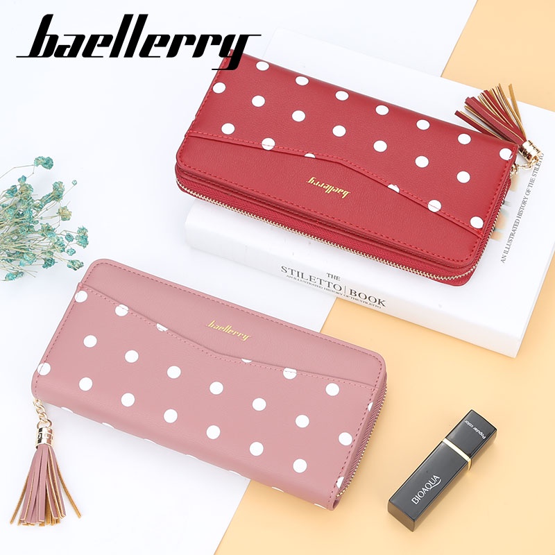 BAELLERRY N5520 Dompet Wanita Panjang Bahan Kulit PU Leather Premium WATCHKITE WKOS