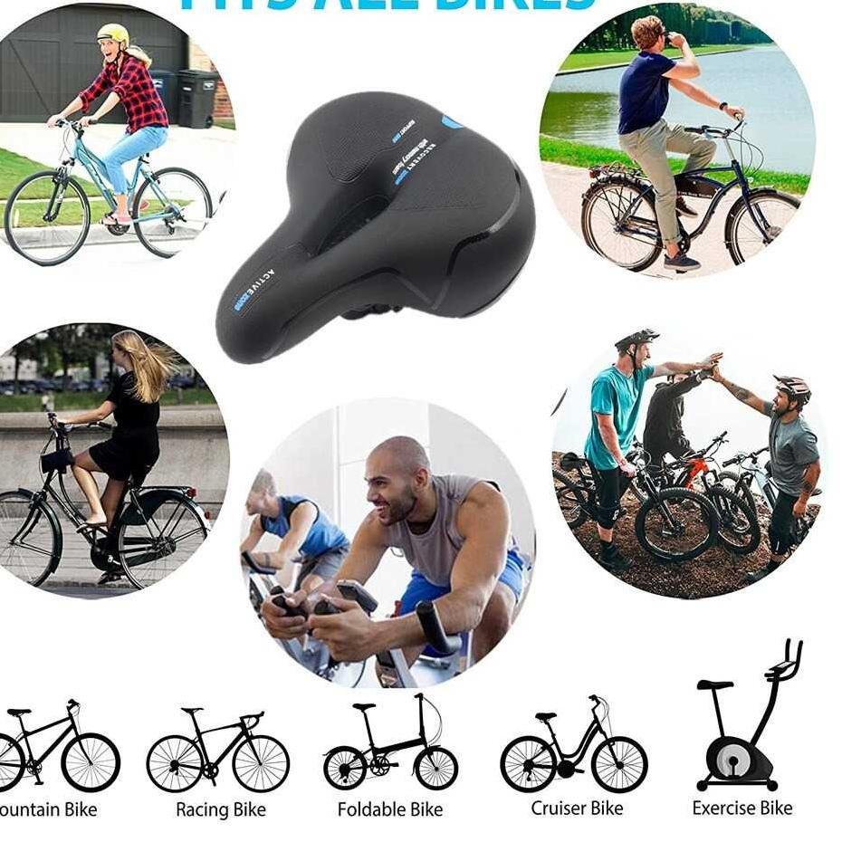 Buruan Ambil (BISA COD) Asiento Sadel Sepeda Mountain Bike Saddle Leather - SX223-06