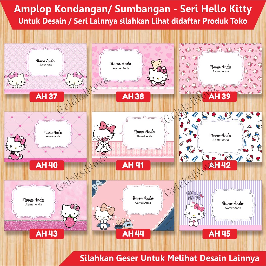 

Amplop Kondangan Hello Kitty