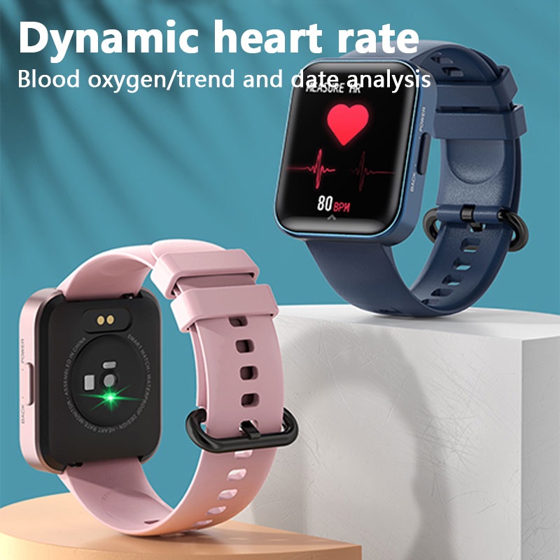 ORI IWO Serise 7 C17 Sport Smart Watch 1.71 inch Square Screen IP68 Waterproof Long Standby Dynamic Face Watches Heart Rate Blood Pressure Monitoring Fitness Tracker SMARTWATCH