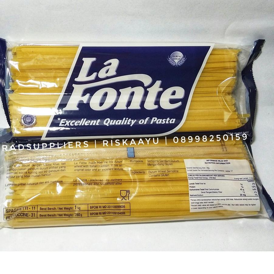 

READY ✅La Fonte Fettucini 750gram, Kemasan Ekonomi, BEST PRICE! BEST SELLER!!|RA5