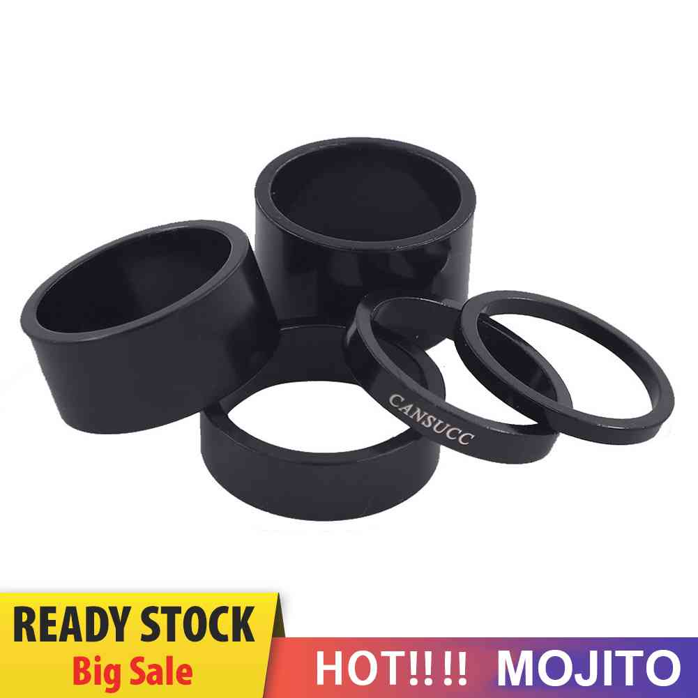 Cansucc 5pcs / Lot Spacer Fork Depan Sepeda Bahan Aluminum
