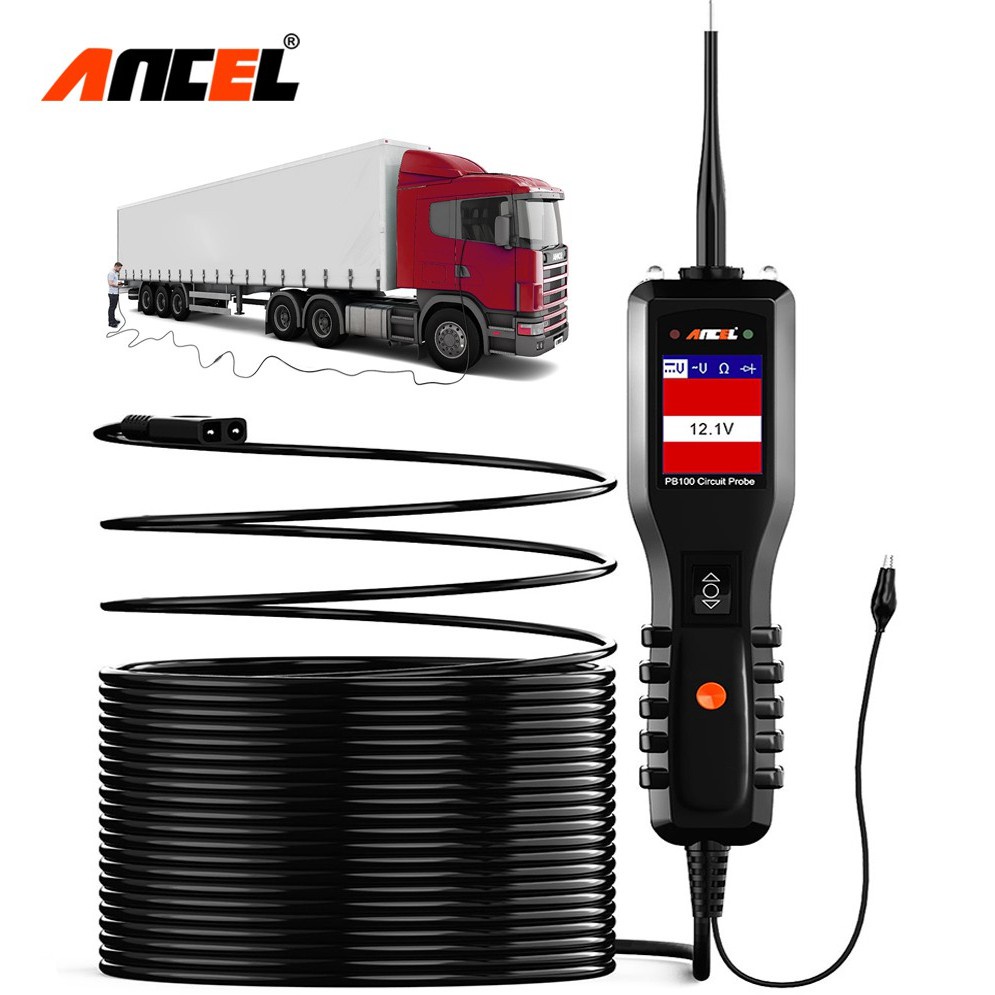 ANCEL PB100 Automotive Circuit Tester Power Circuit Probe Kit Electrical System Diagnostic Tool 12V 24V Voltage Power Scanner