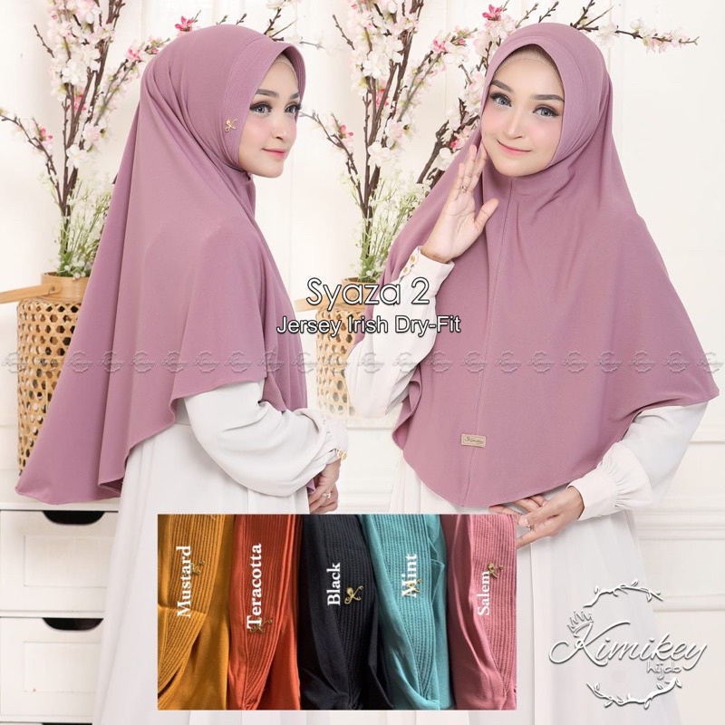 Bergo Syaza/Bergo Jersey syaza Kimikey/Bergo kimikey
