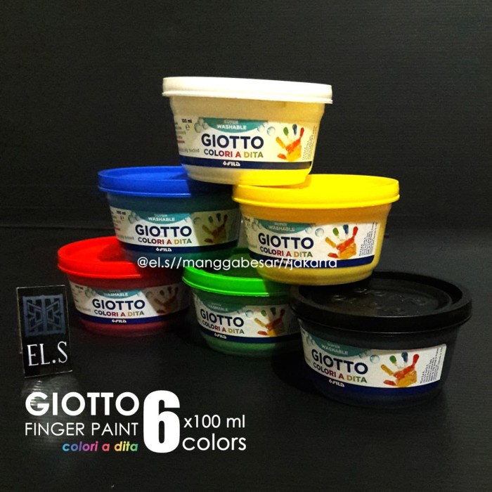

Murah Giotto Finger Paint Set 6 Warna Bagus