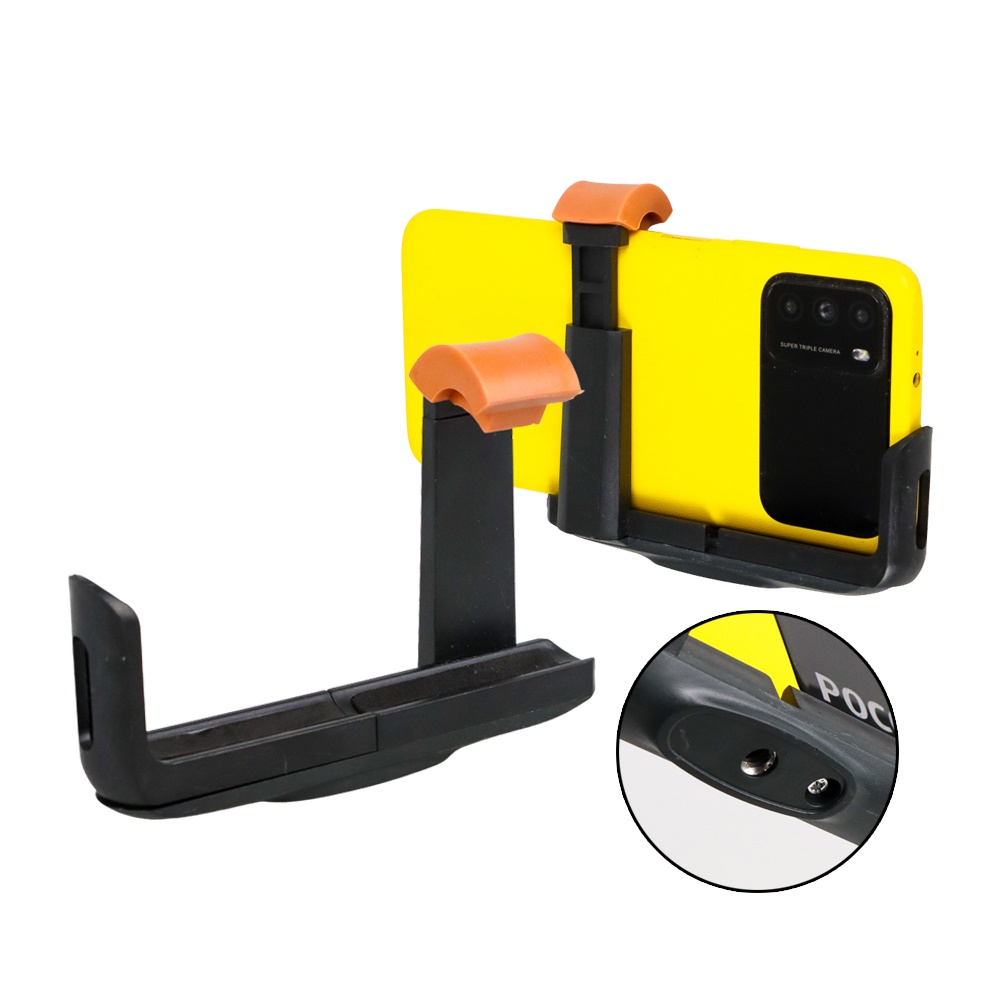 Universal Holder L Clamp Orange Flip for Smartphone - OMSC2LBK Black