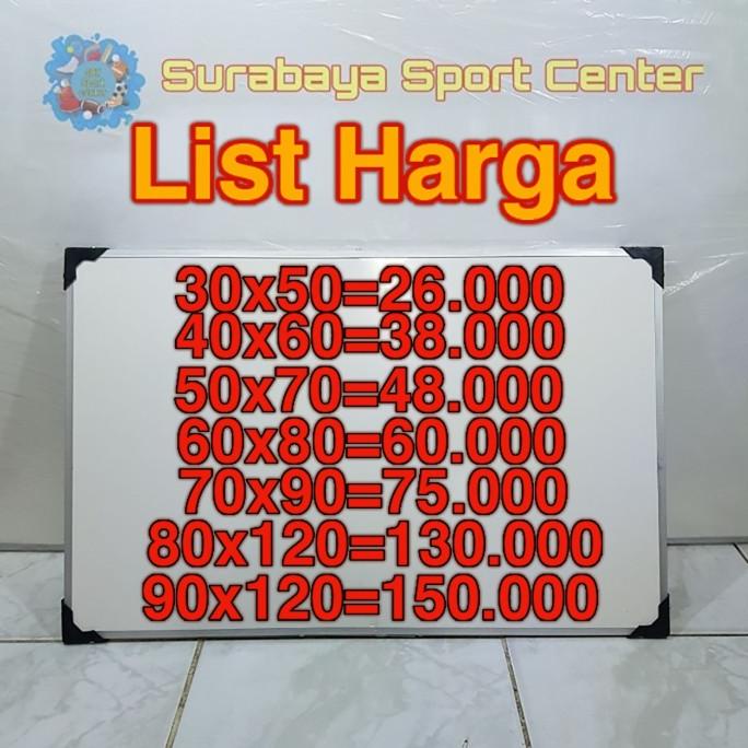 

[COD] Papan Tulis Putih / White Board 80x120CM TERLENGKAP Kode 120