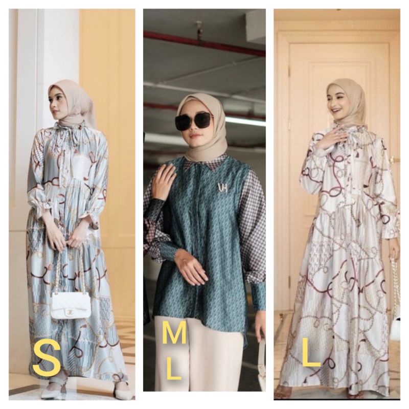 Ready Mono Shirt Mono Dress Vanilla Hijab