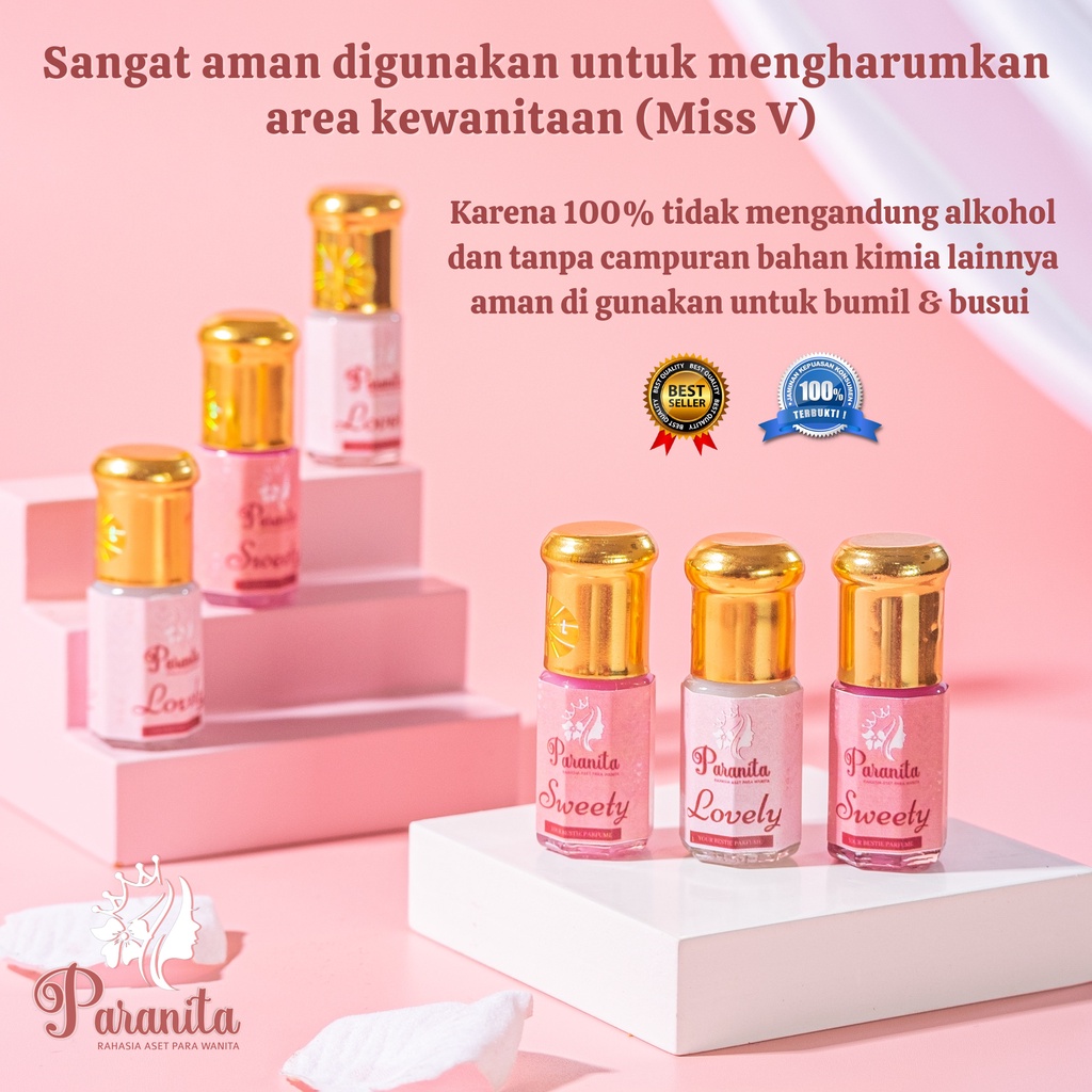 PARANITA Parfum Kewanitaan Miss V (SWEETY) Pengharum Perawat Vagina Intimate Parfume Wanita