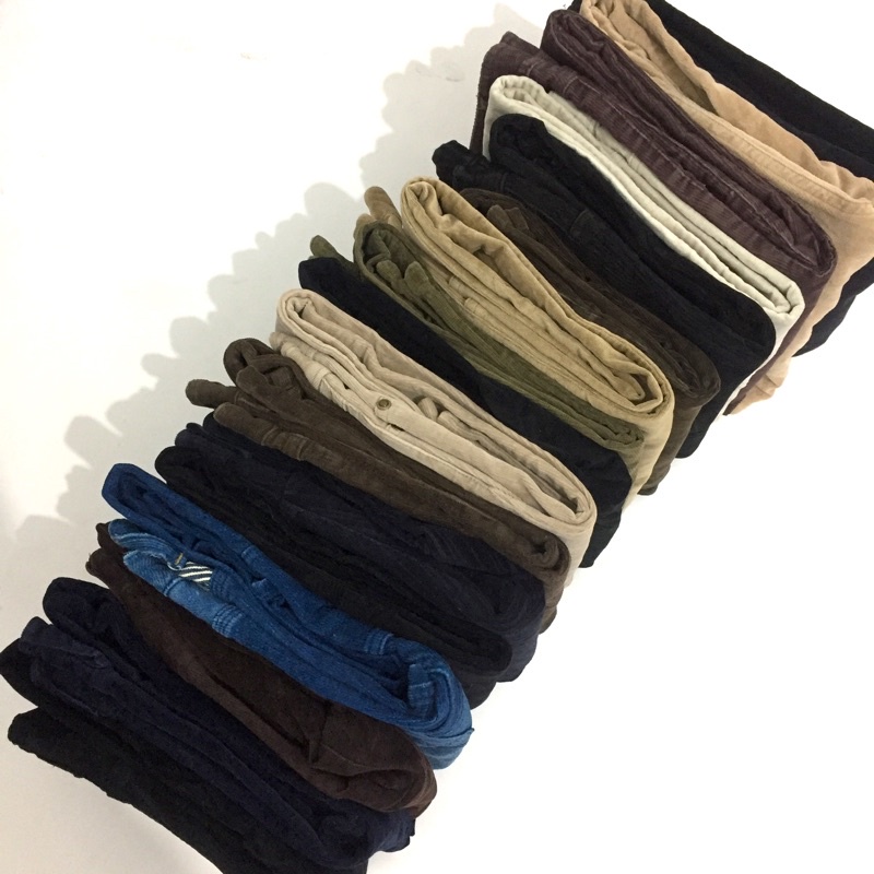 CELANA CORDUROY UNISEX COWO CEWEK SECOND MURAH