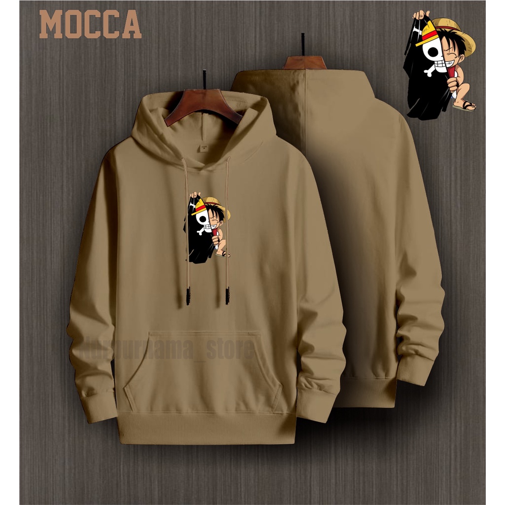 Jaket Hoodie Anime One Piece Luffy / Sweater Anime OnePiece