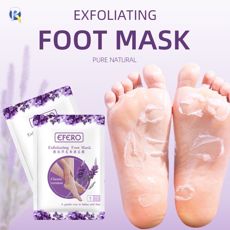 2 VARIAN {COD TERMURAH MEDAN} GRATIS ONGKIR BEST SELLER EFERO foot mask masker kaki pengelupas kulit kaki dan perawatan kaki tumit kering