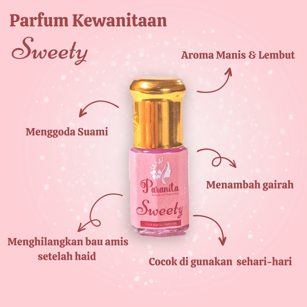 (PAKET BUNDLE) Paranita Parfum Kewanitaan Lovely &amp; Sweety Pengharum Miss V Vagina Intimate Parfume