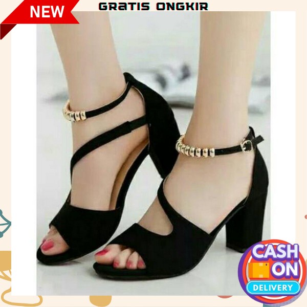 High Heels Pesta Wanita Heals Sendal Kondangan Sandal Hak Tinggi Haihils Haigh Hels Perempuan Import