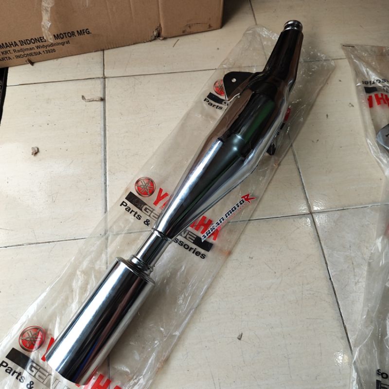 PERUT KNALPOT CHROME 4NS F1ZR FIZR FIZ R FORCE ONE ORIGINAL YAMAHA