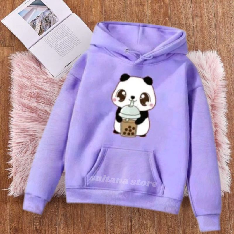 Sweater Anak perempuan BOBA PANDA HOODIE Baju anak Perempuan fashion anak