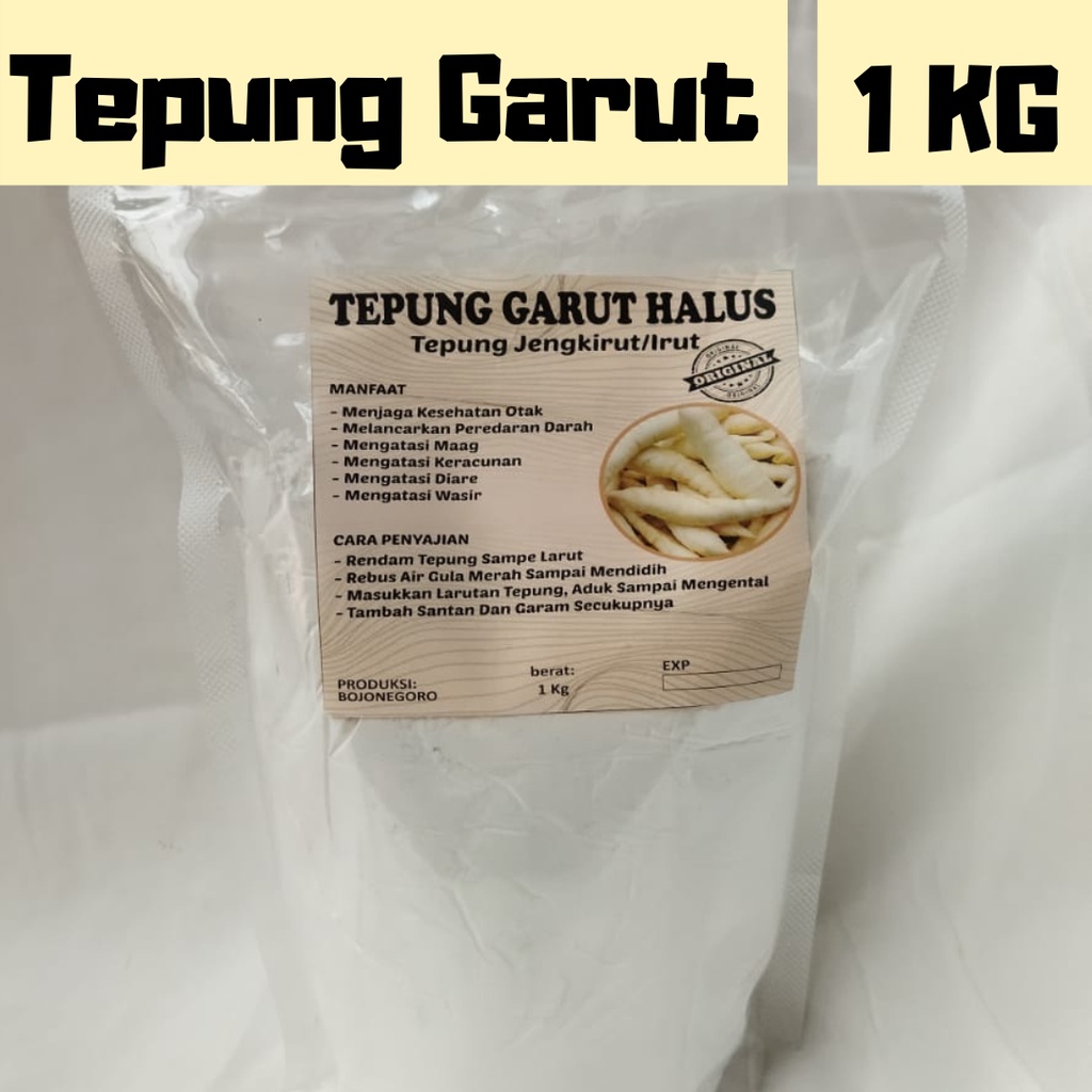 PERTIWI PATI GARUT 1 KG | Tepung Pati Garut Asli 1Kg  / Tepung Larut / Tepung Girut / Tepung Pati Ir