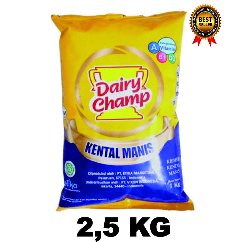 Jual Susu Krimer Kental Manis Dairy Champ Kg Shopee Indonesia