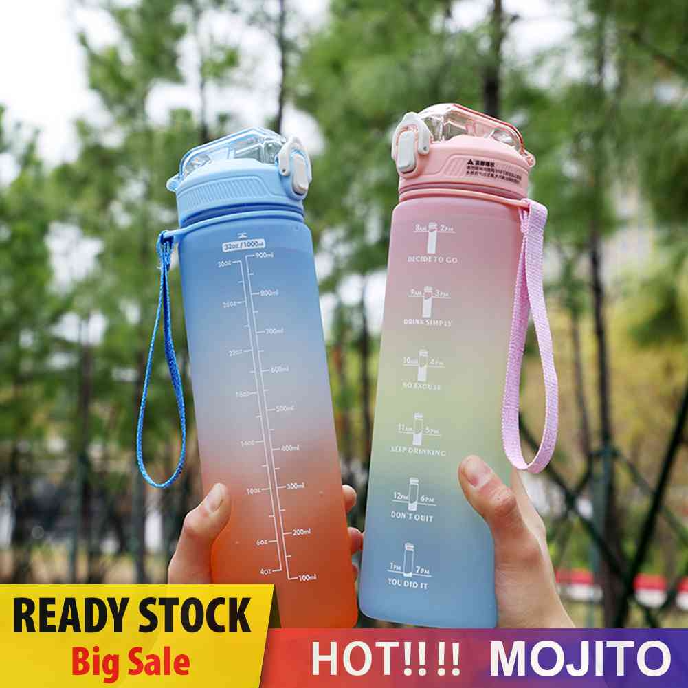 Botol Air Minum Bahan Plastik Anti Bocor Untuk Fitness