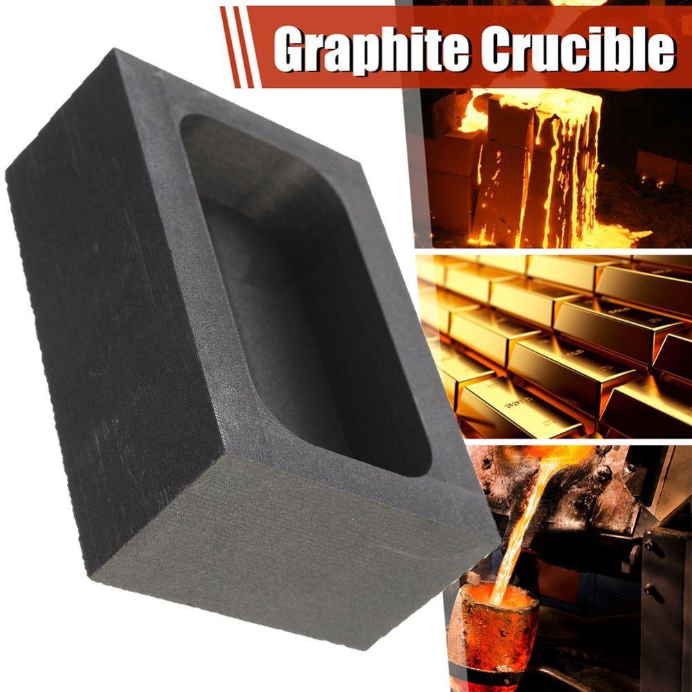 [Elegan] Graphite Crucible 5OZ Scrap Leleh Untuk Emas Perak 55*37*20mm Bangunan Logam