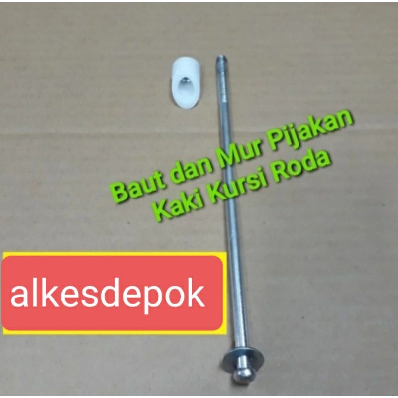 Baut dan mur kaki kursi roda seperpat kursi roda