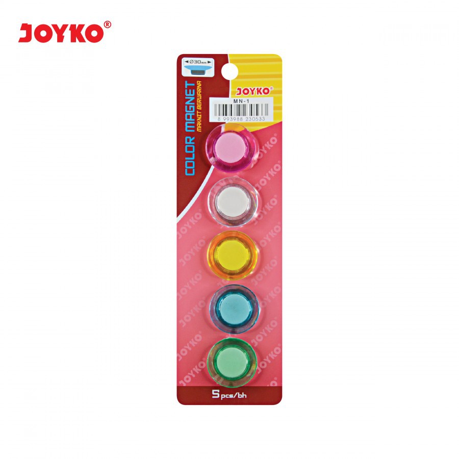 

Magnet Warna Joyko MN-1 untuk Papan Tulis Kulkas SHESB
