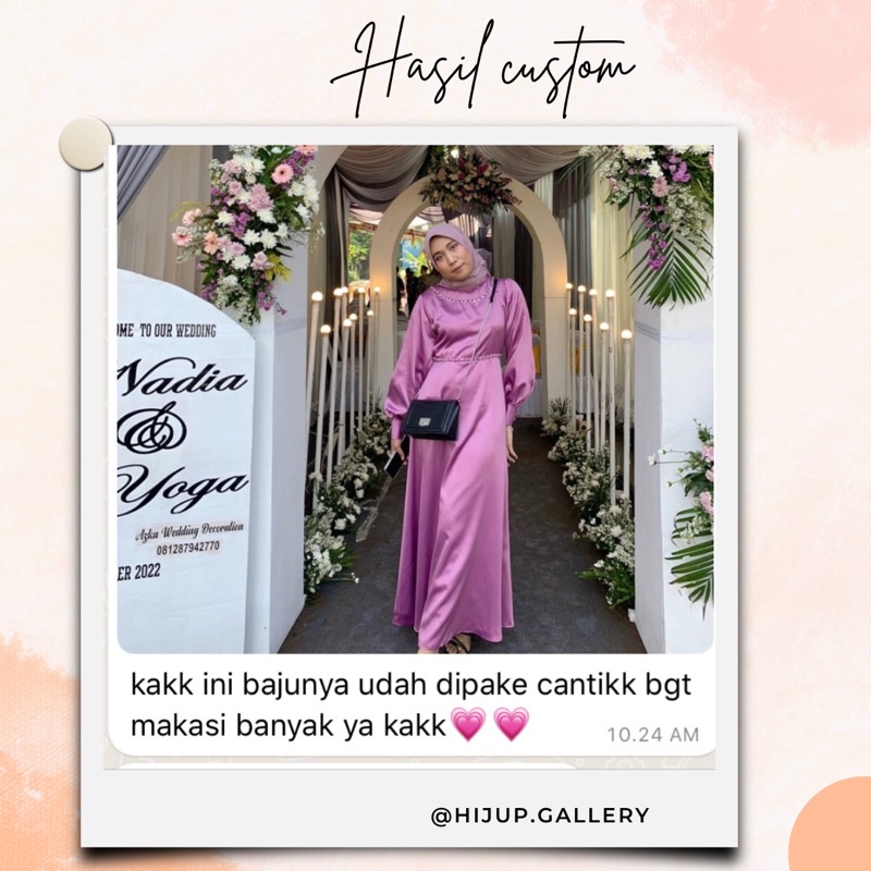 CUSTOM DRESS//BRIDESMAID//WISUDA//KONDANGAN