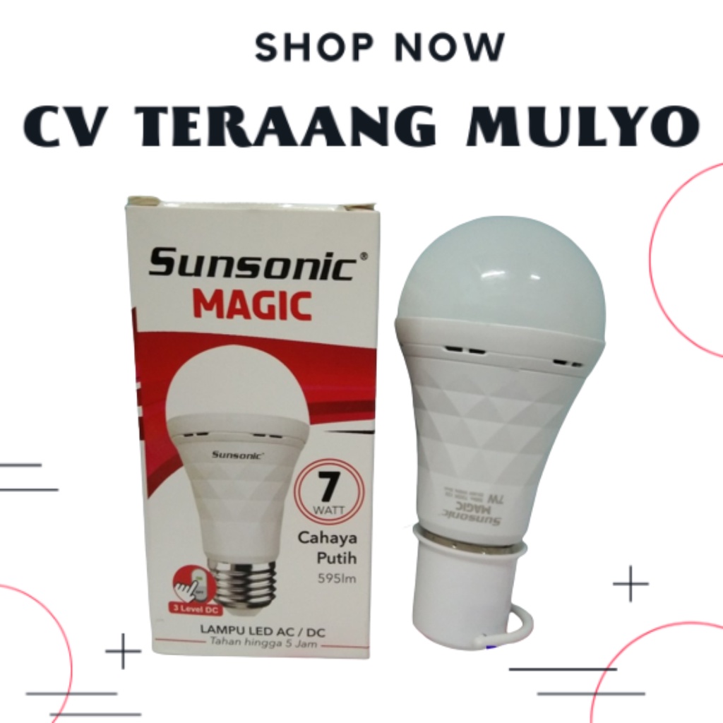Lampu LED AC/DC Sunsonic 7watt CDL
