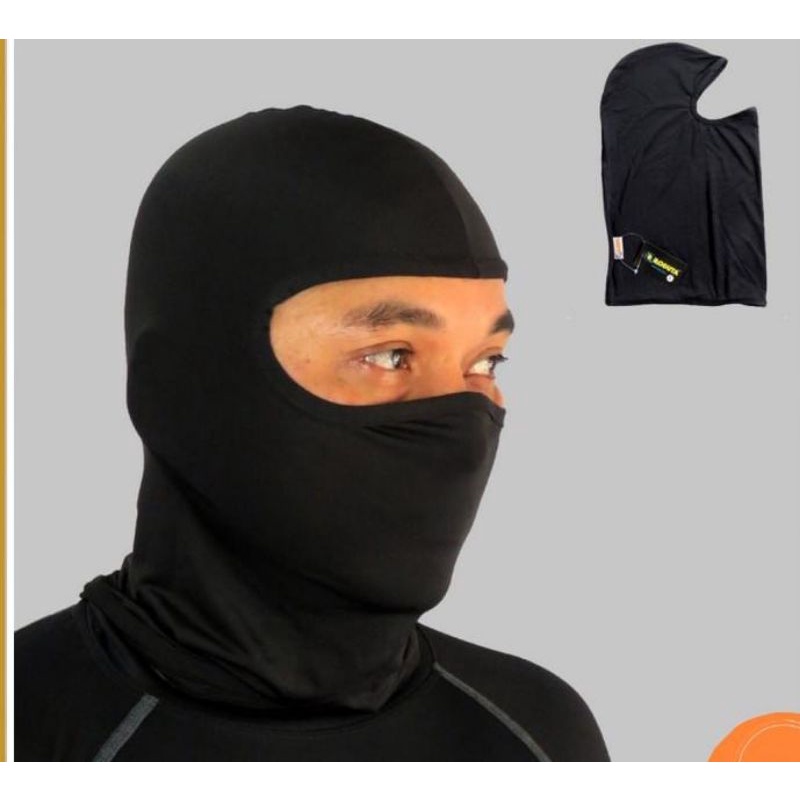 MASKER NINJA HITAM POLOS/BALACLAVA