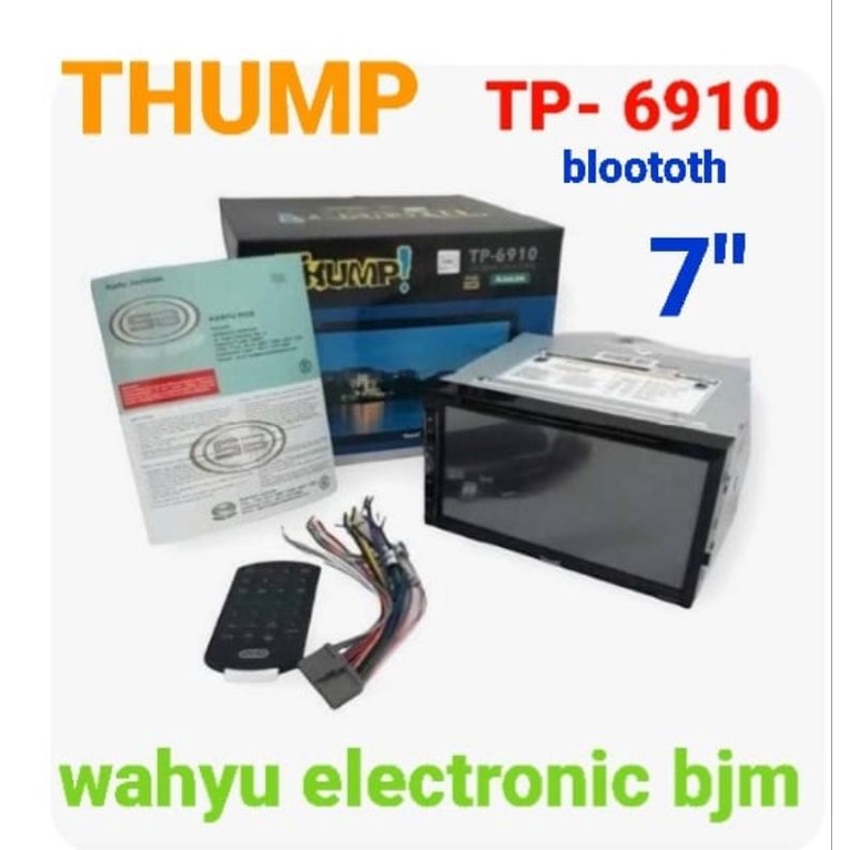 THUMP Car Player Deckless TP-6910 #Ready stock langsung pesan#