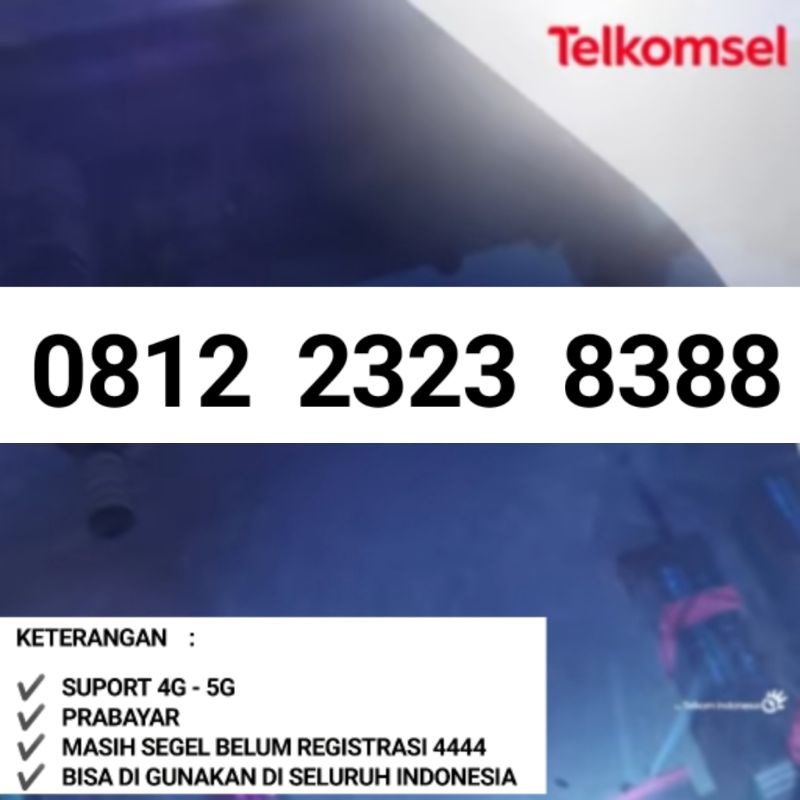 NOMOR CANTIK SIMPATI 4G LTE SERI 88 SIMPATI ABAB 2323 3838 8383 MURAH MERIAH