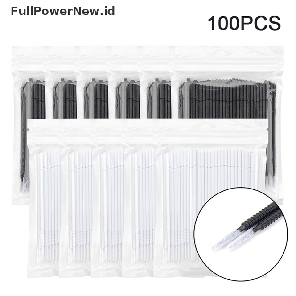 Power 100pcs Brush Aplikator Maskara Sekali Pakai